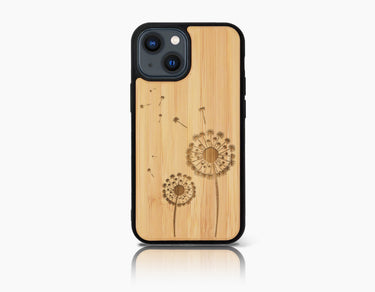 Coque bois-plastique DANDELION iPhone 13 Mini